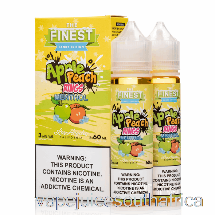 Vape Pods Apple Peach Sour Rings Menthol - The Finest Candy Edition - 120Ml 6Mg